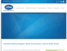 Tablet Screenshot of cannonboilerworks.com